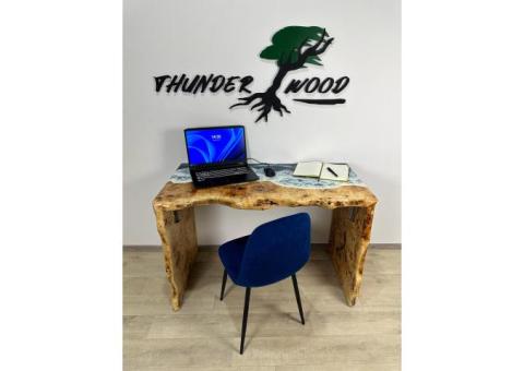 Меблі з епоксидної смоли, декор від Компанії “ThunderWood Studio”